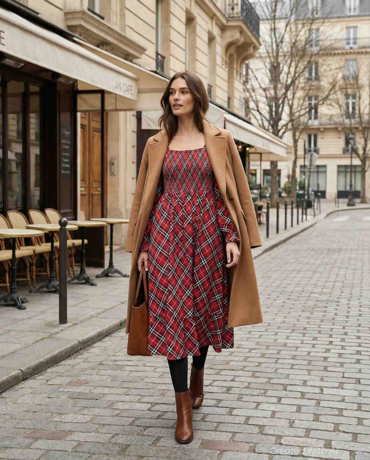 Velour Adult Life of the Party Dress - Christmas Tartan - FINAL SALE