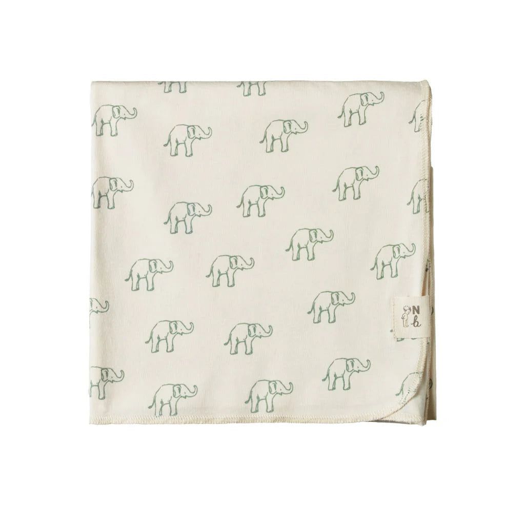 Muslin Wrap - Elephant Print