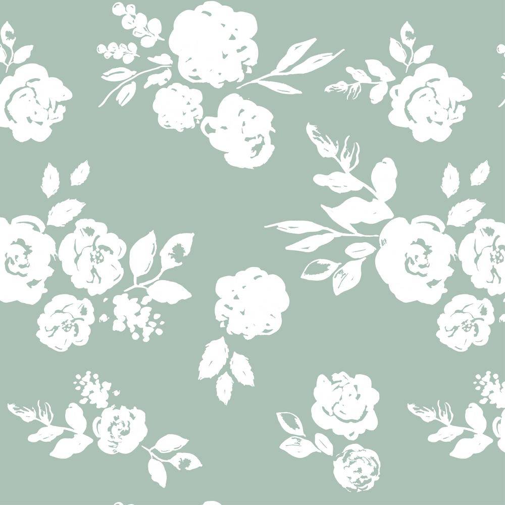 Vintage Floral Crib Sheet Crib Sheet Bebe au Lait   