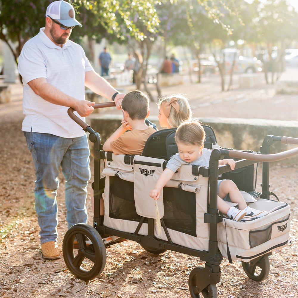 Keenz Vyo͞o The Seating Chameleon Stroller Wagon 4-Passengers  Keenz Stroller Wagons   