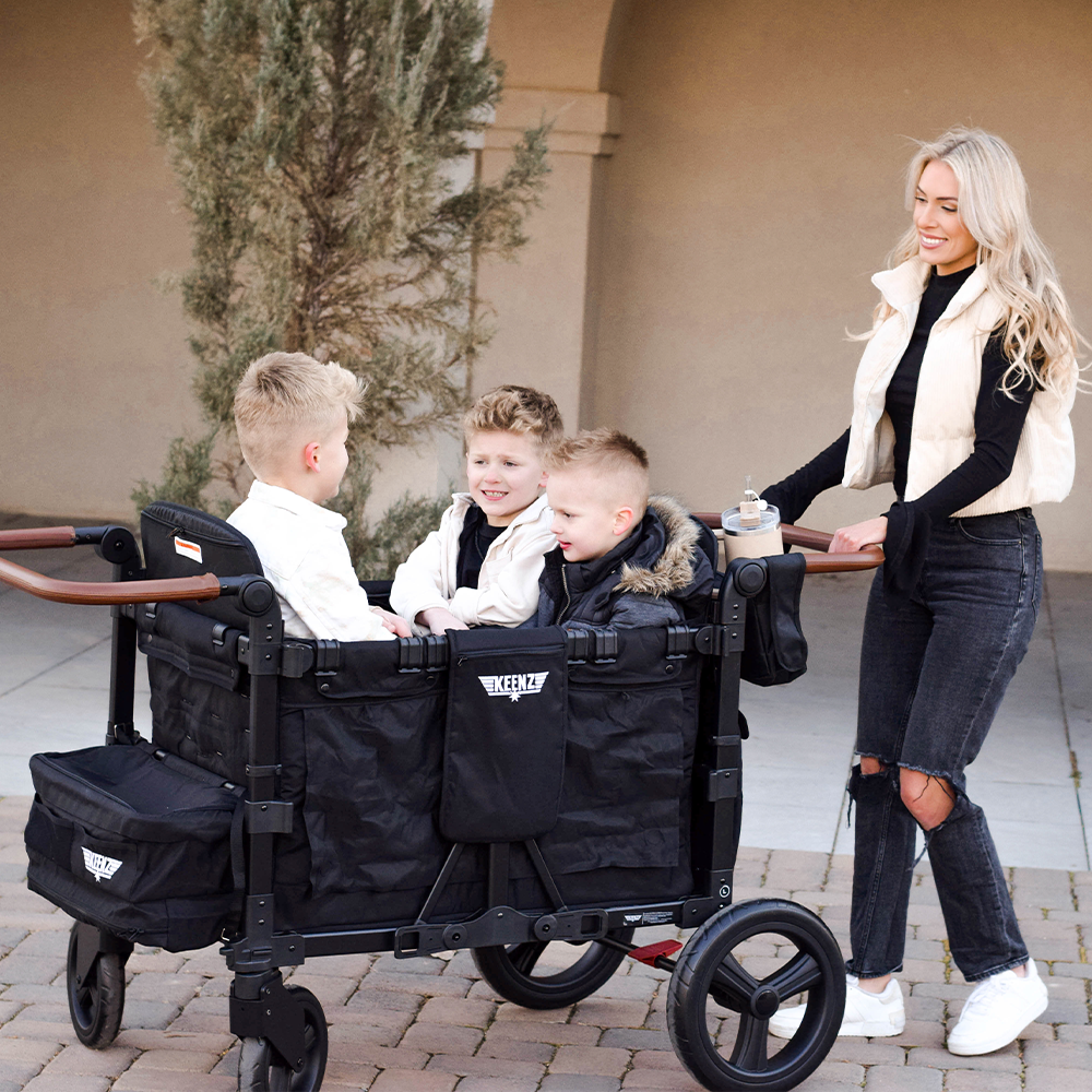 Keenz Vyo͞o The Seating Chameleon Stroller Wagon 4-Passengers  Keenz Stroller Wagons   