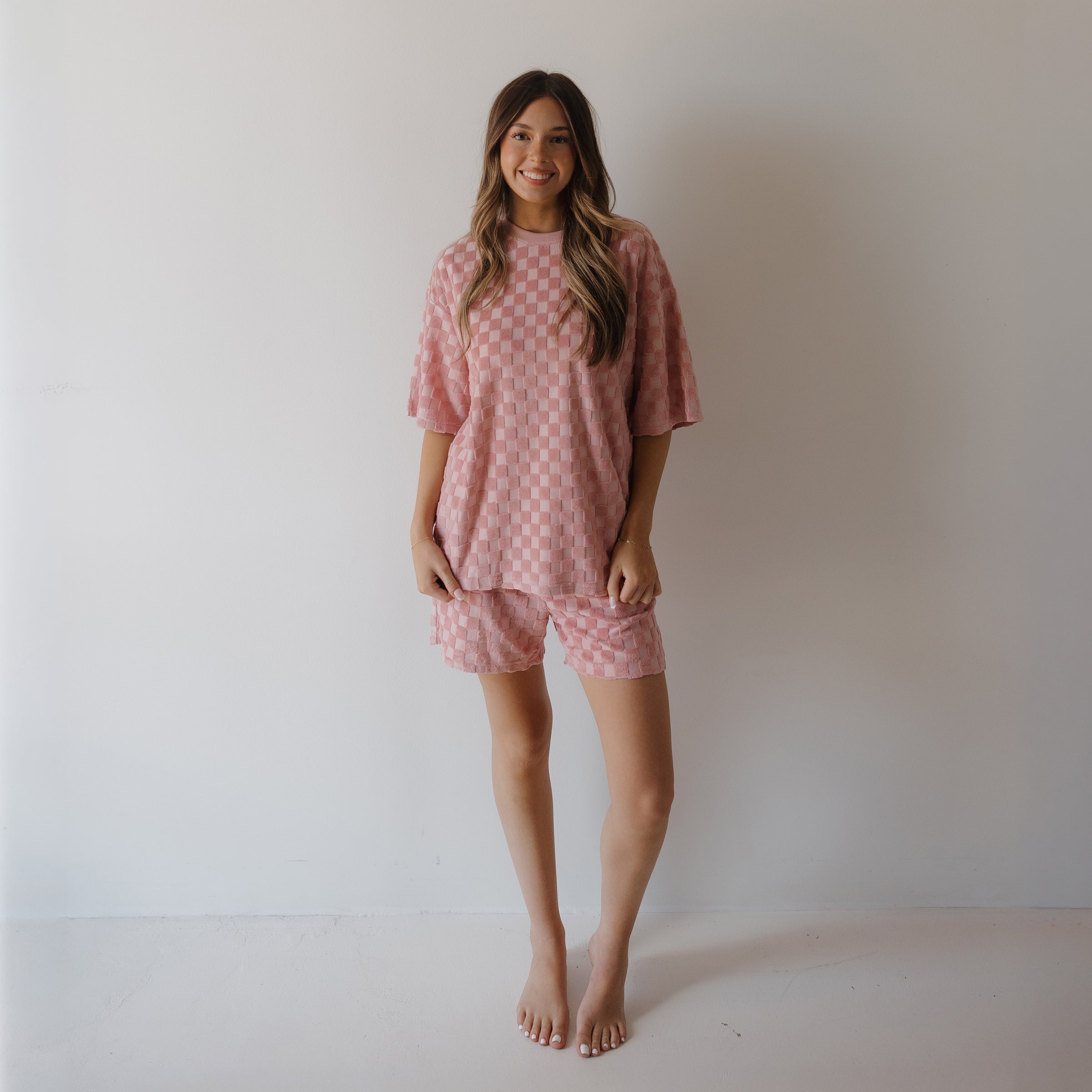Women's Terry Short Set | Sea Pink