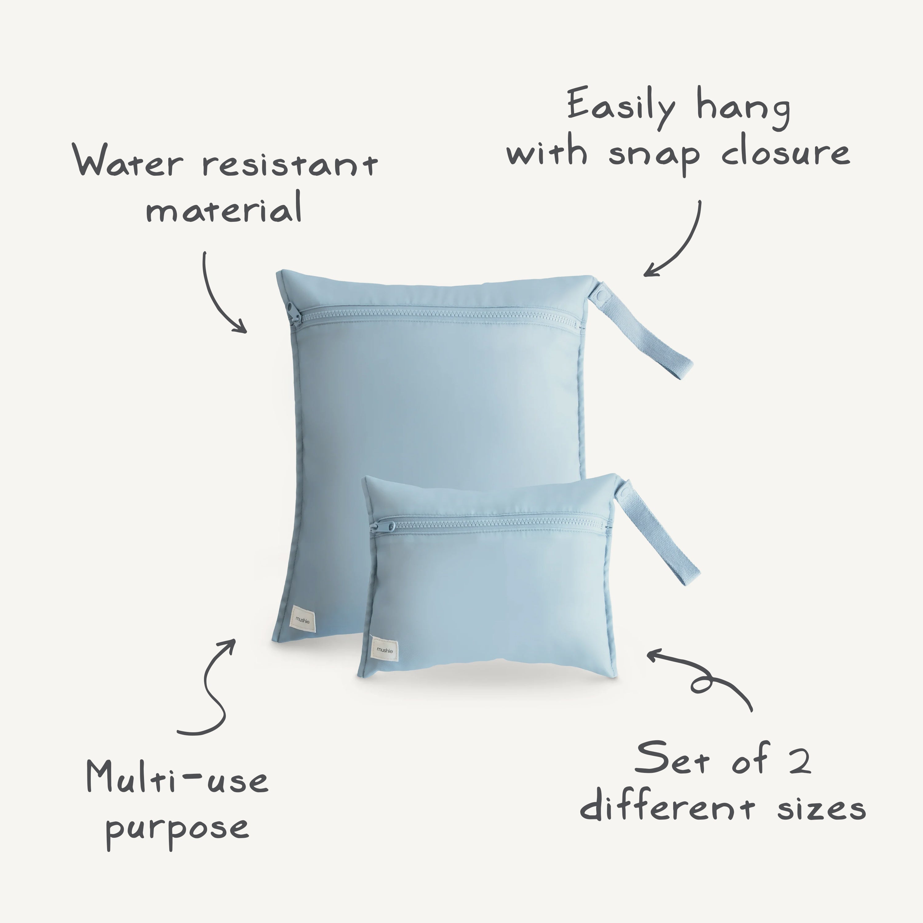 Water Resistant Wet Bag Wet Bag Mushie   