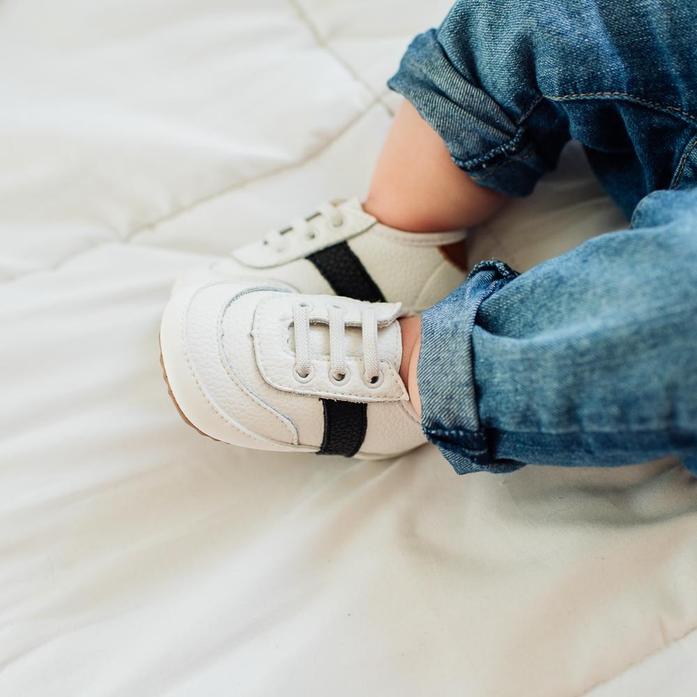 White and Black Love Bug Sneaker