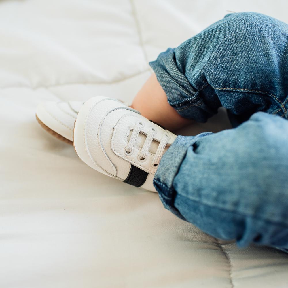 White and Black Love Bug Sneaker