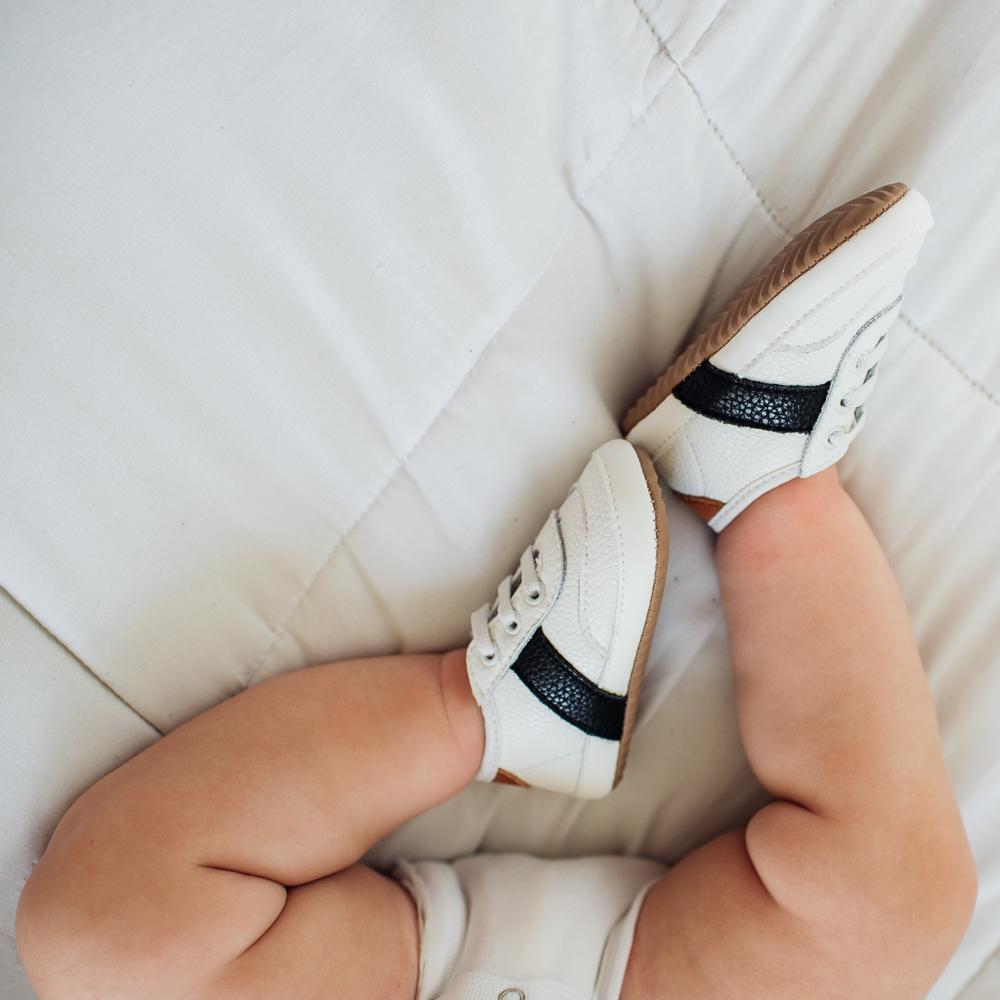 White and Black Love Bug Sneaker