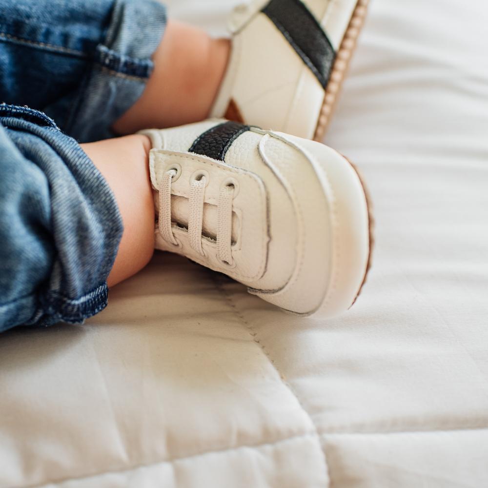 White and Black Love Bug Sneaker