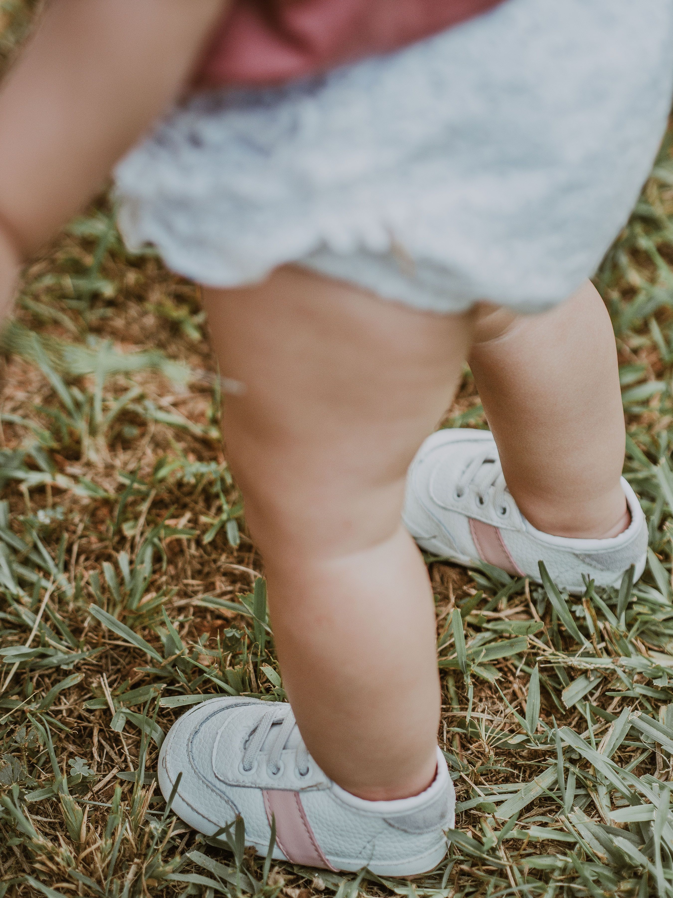 White and Pink Love Bug Sneaker