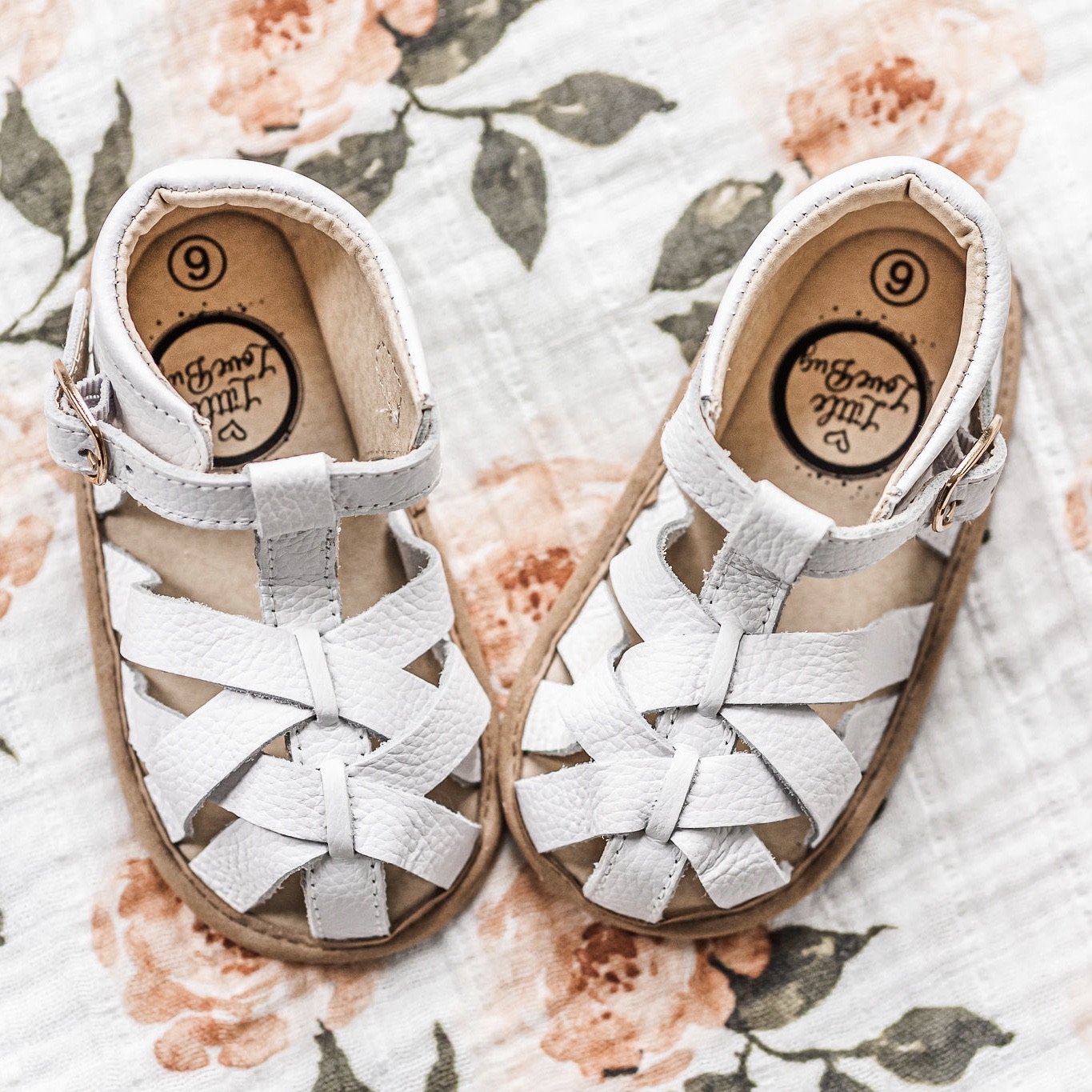 White Closed Toe Sandal