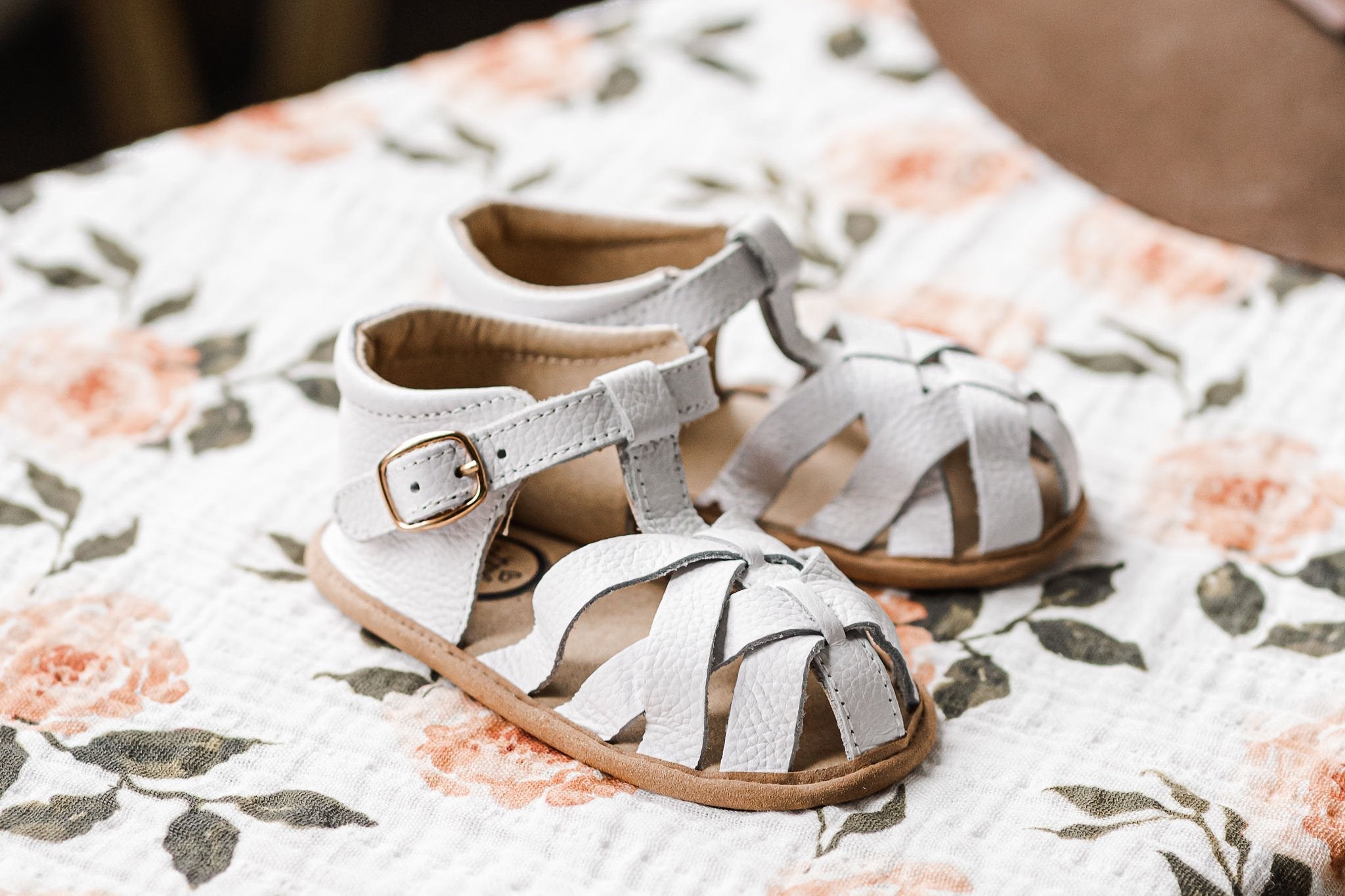 White Closed Toe Sandal