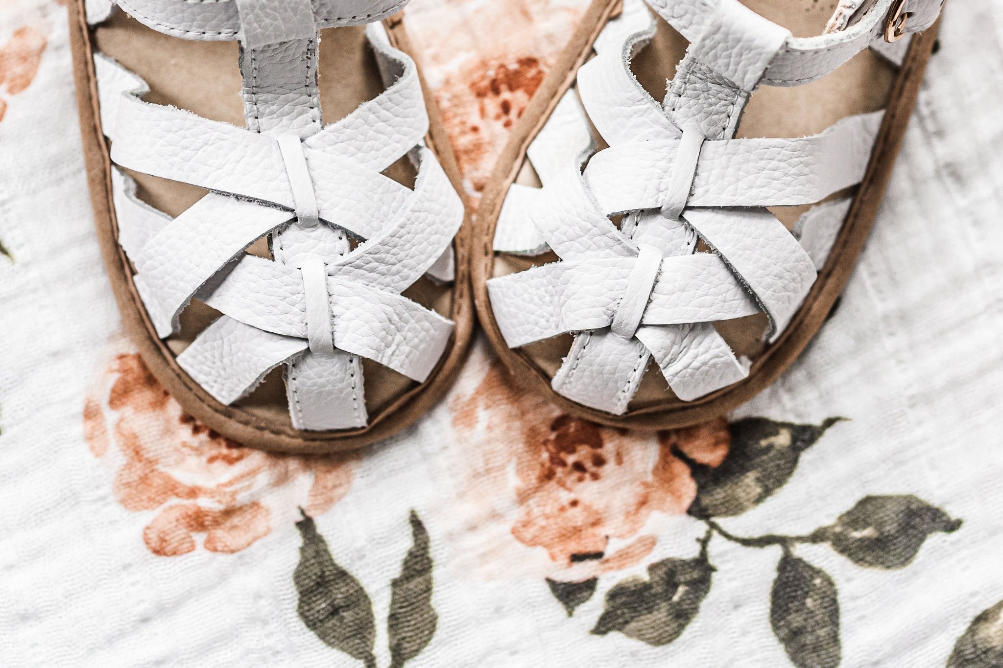 White Closed Toe Sandal