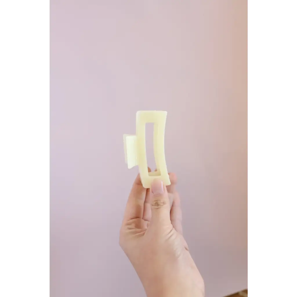 Medium Size White Hair Clip