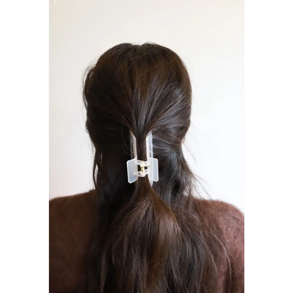 Medium Size White Hair Clip