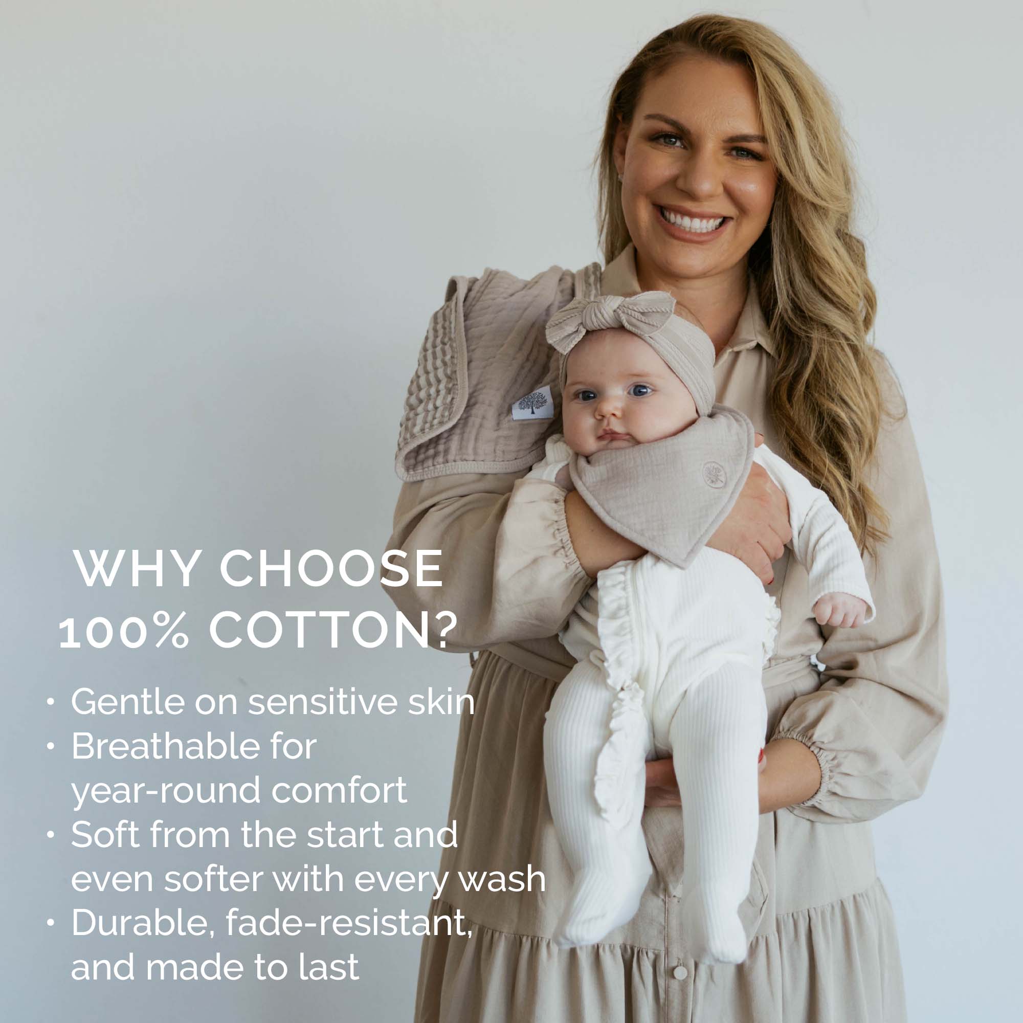 Pebble Muslin Bandana Bibs Set (4-Pack)
