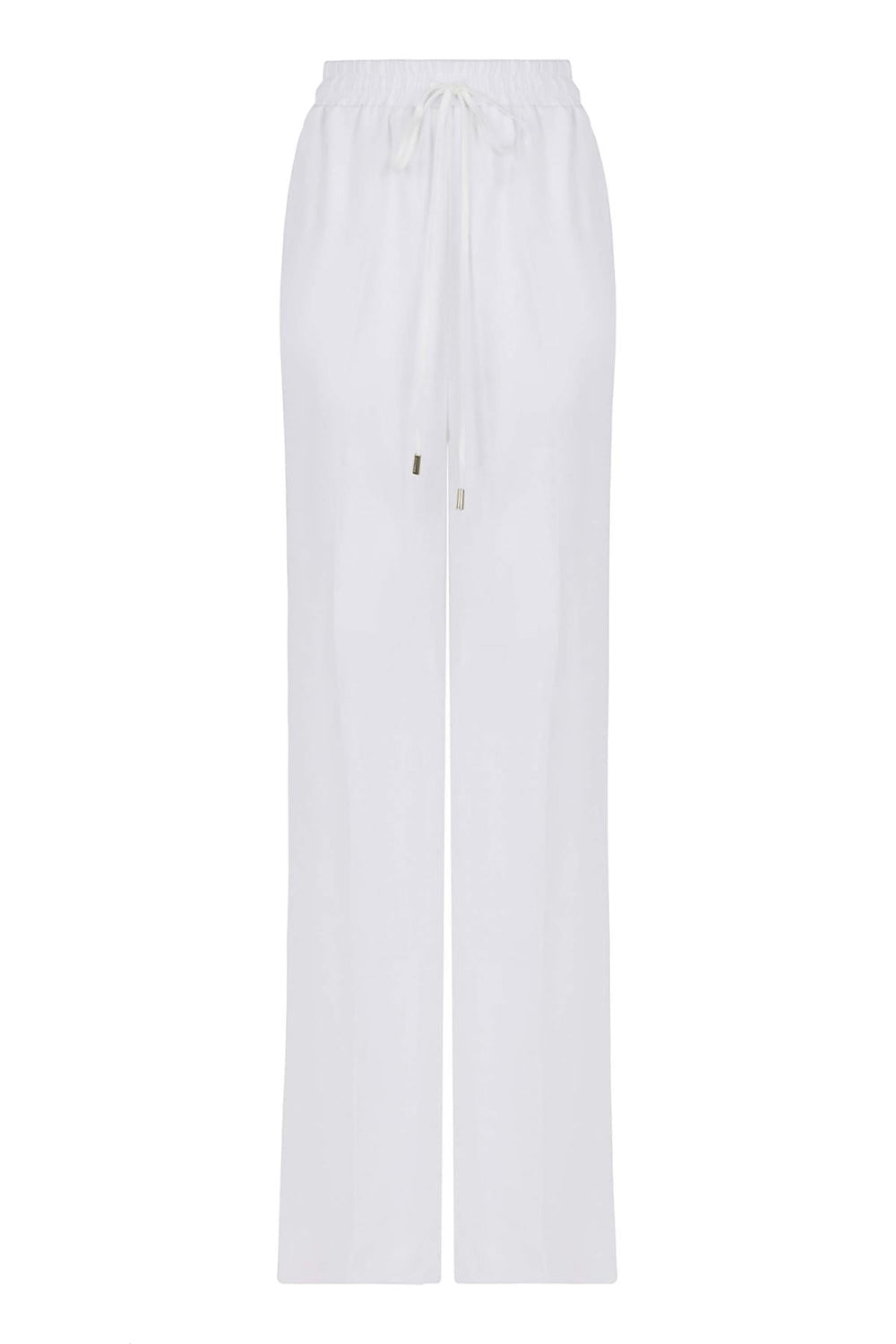 Wide-Leg Linen Pants - Ecru