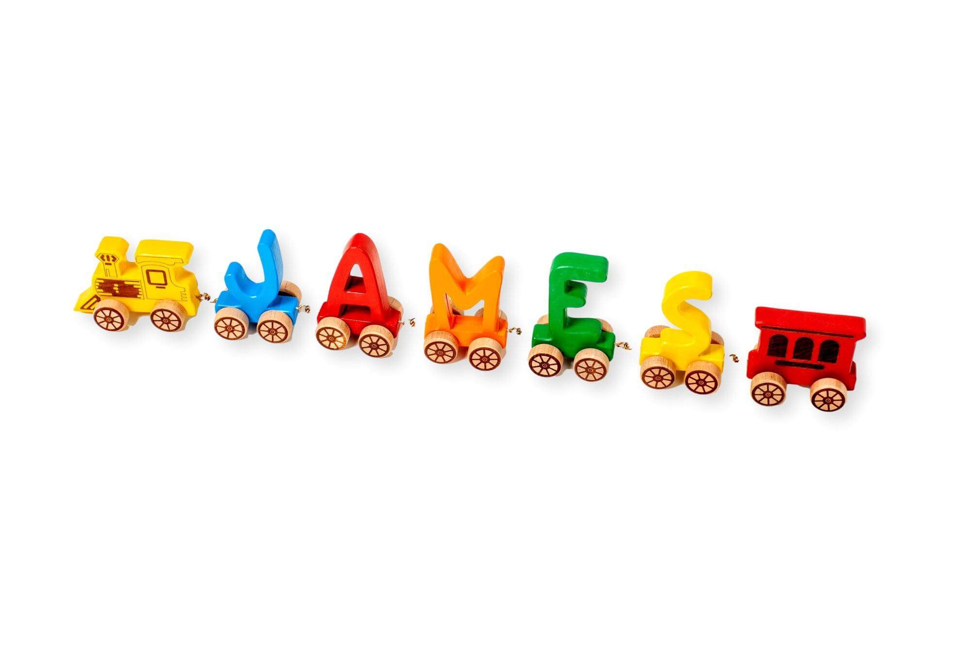 Wooden Letter Train Puzzle for Kids