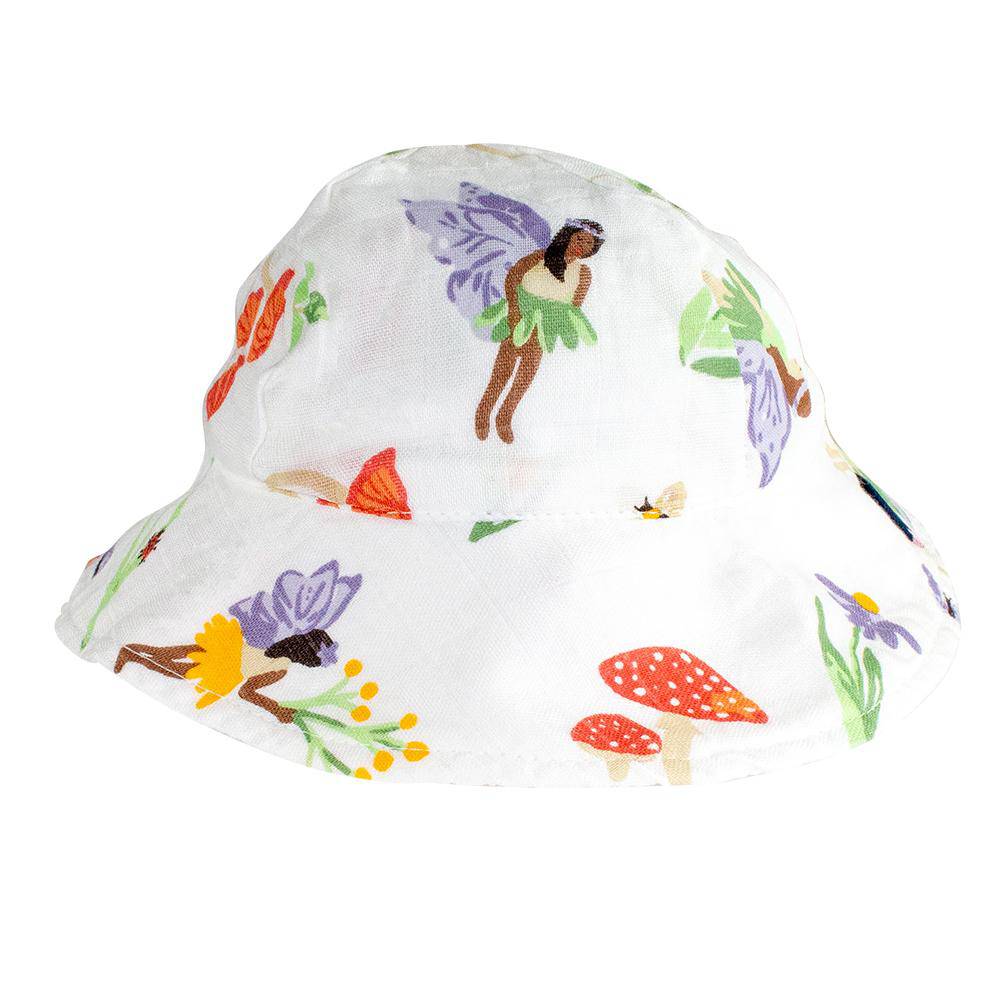 Woodland Fairy Oh So Soft Muslin Sun Hat Sun Hat Bebe au Lait   