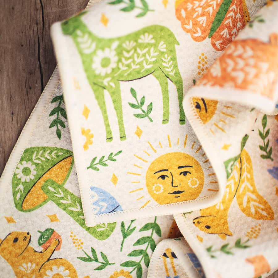 Woodland Friends Kitchen & Tea Towel