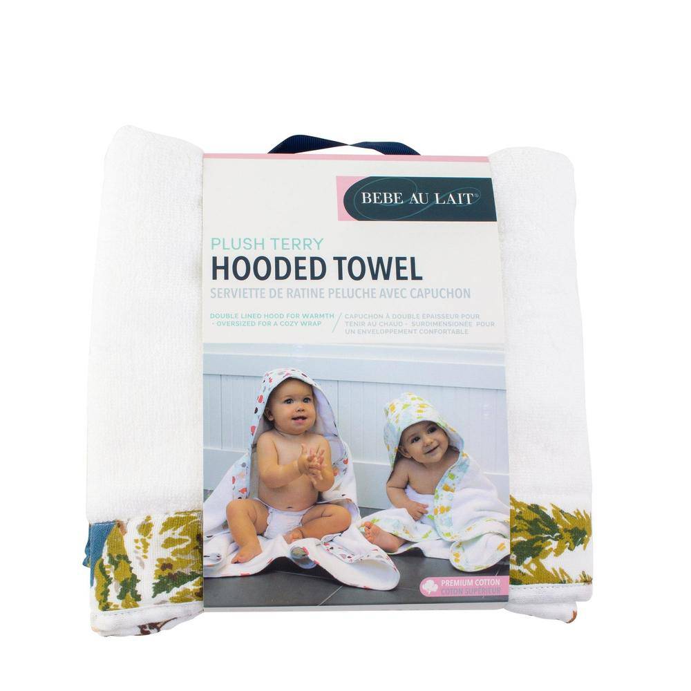 Wyoming Baby Hooded Towel Hooded Baby Towel Bebe au Lait   