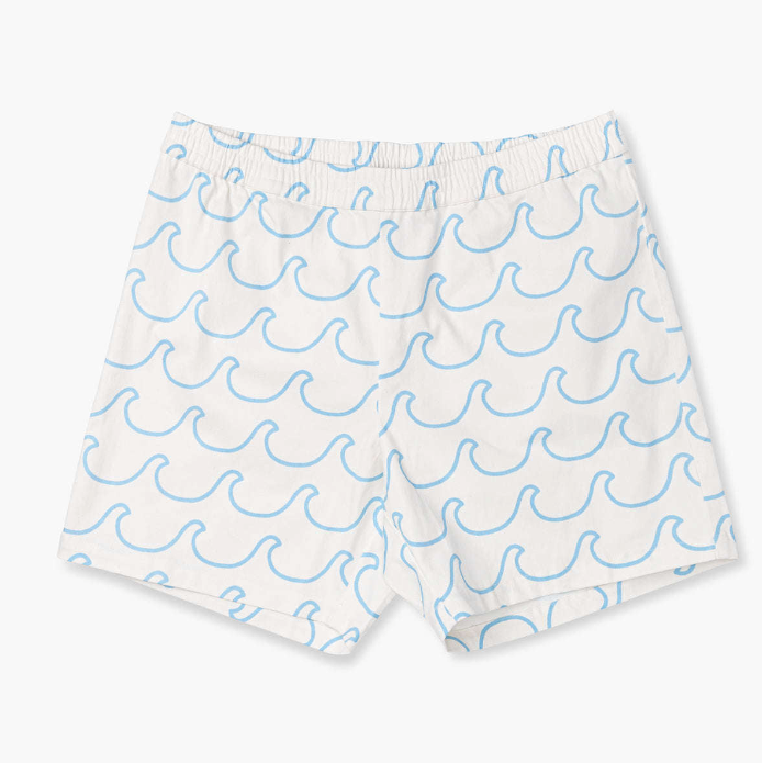 Adult Organic Everyday Twill Shorts - Ocean Waves