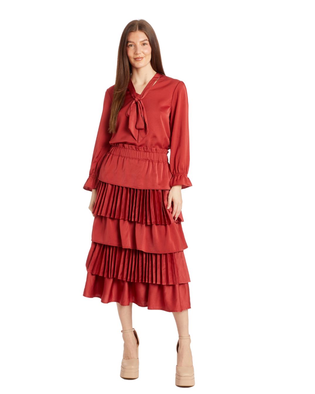 Charlotte Skirt - Burgundy