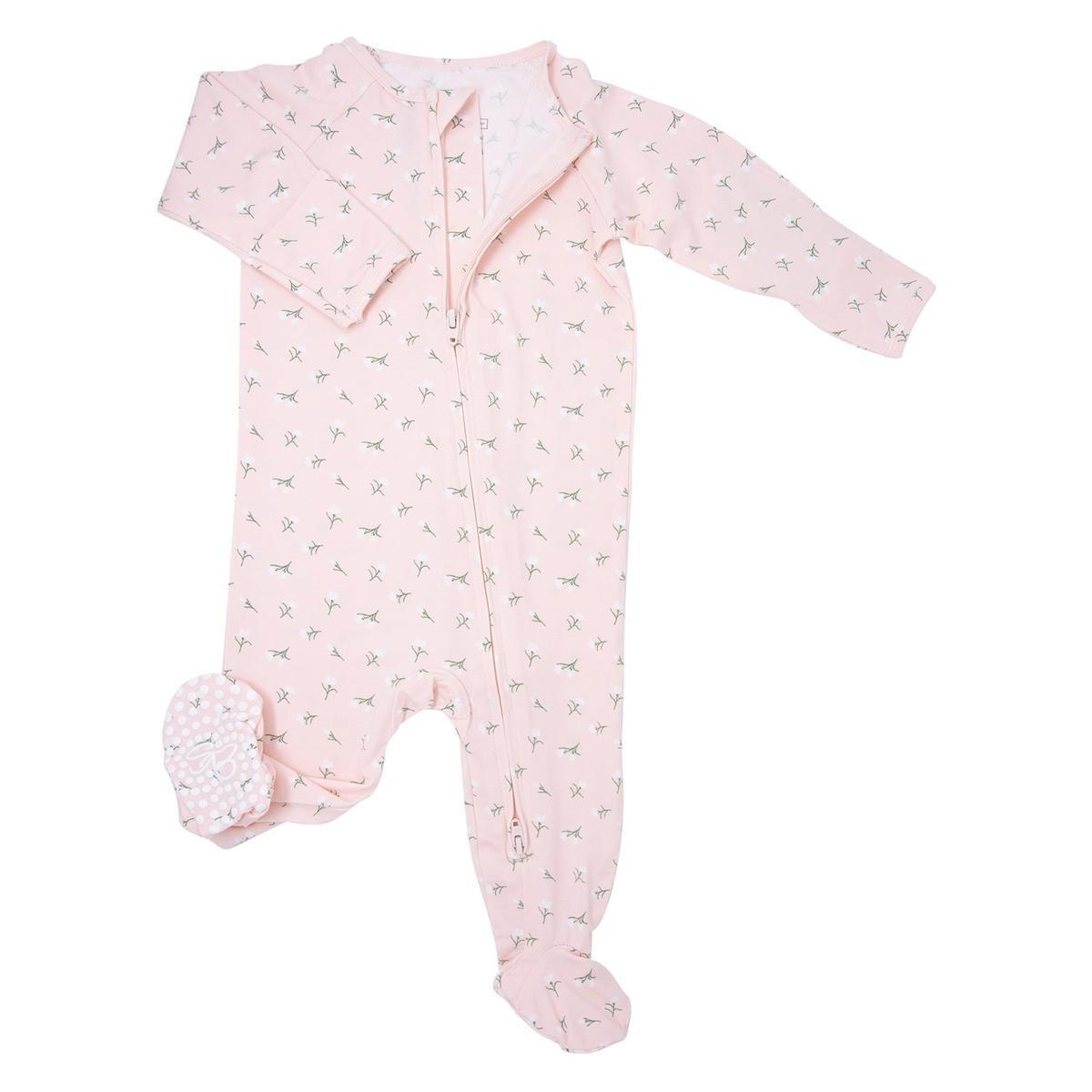 Zipper Footie - Baby's Breath