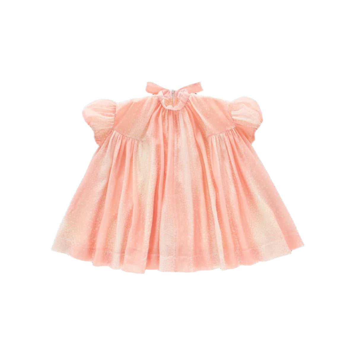 Tent Dress with Puff Sleeves - Pink