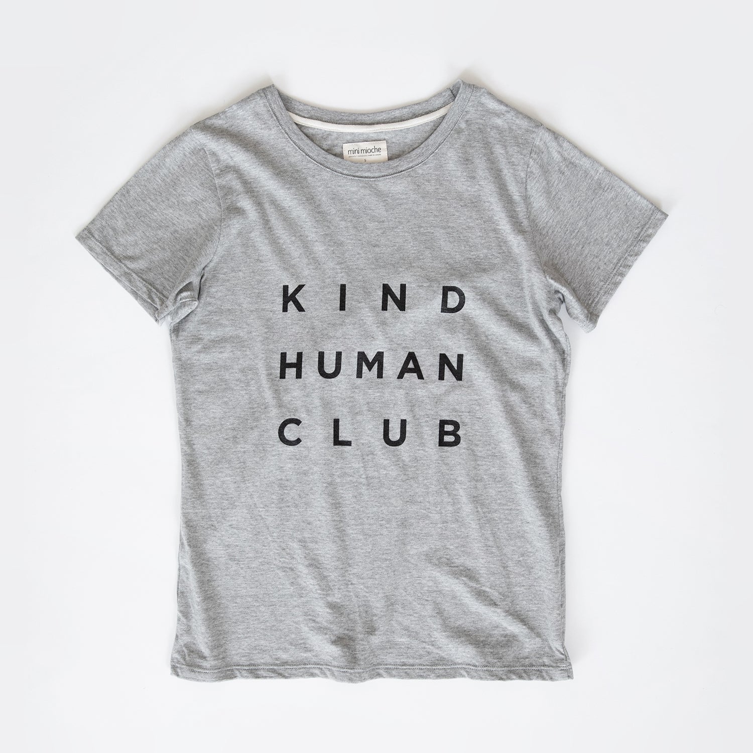 Kind Human Club Women's Short Sleeve Tee - Heather Grey