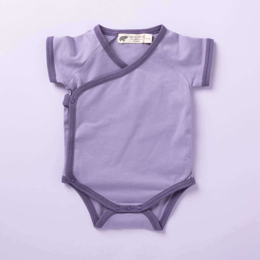 Short Sleeve Lucky Bodysuit - Purple