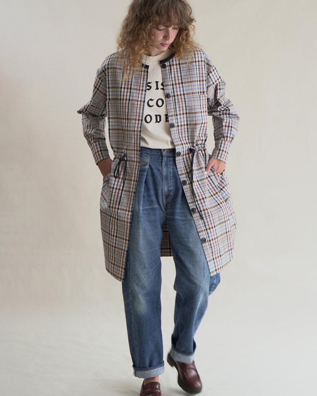 Plaid Anorak Dress - Multi