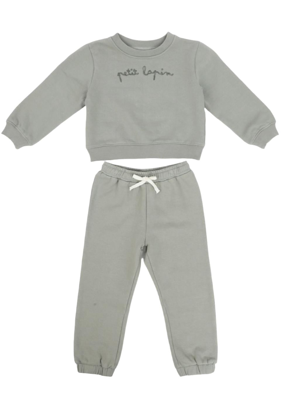 Cotton Fleece Sweatsuit Set - Mulled Basil