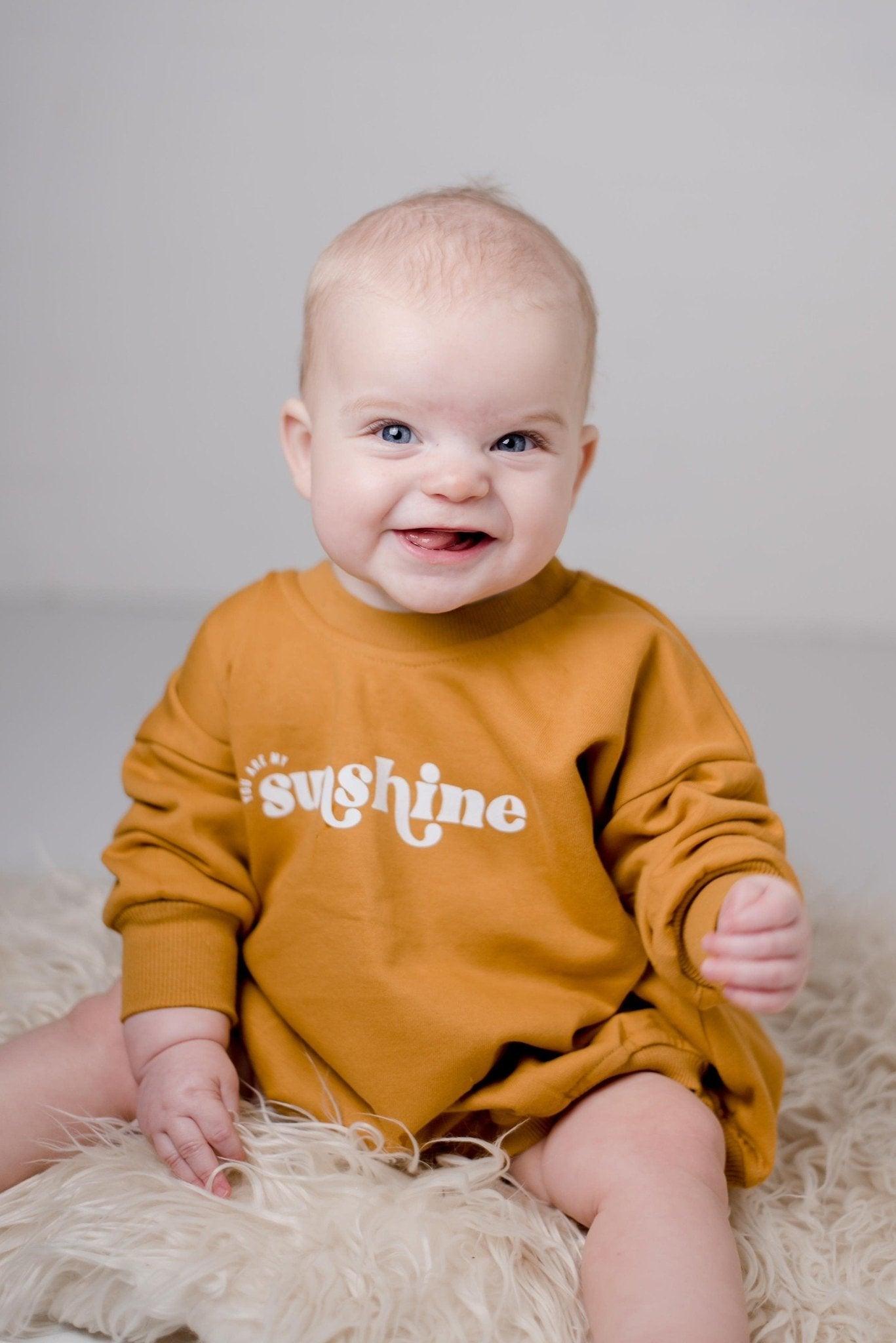 You Are My Sunshine Sweatshirt Romper