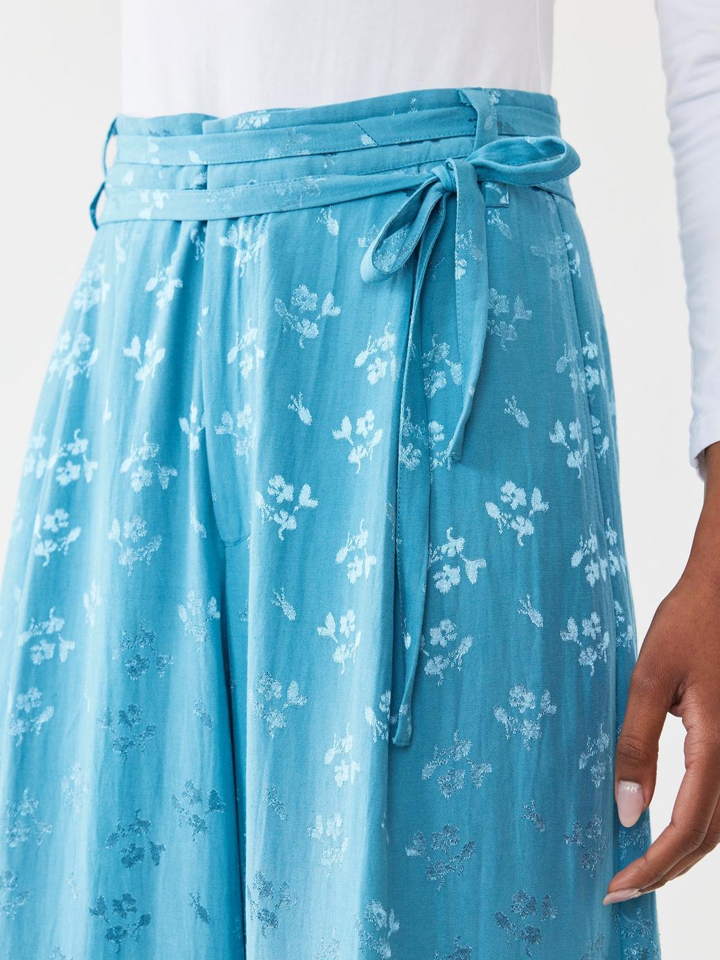 Willow Pant - Frozen Blue Bouquet