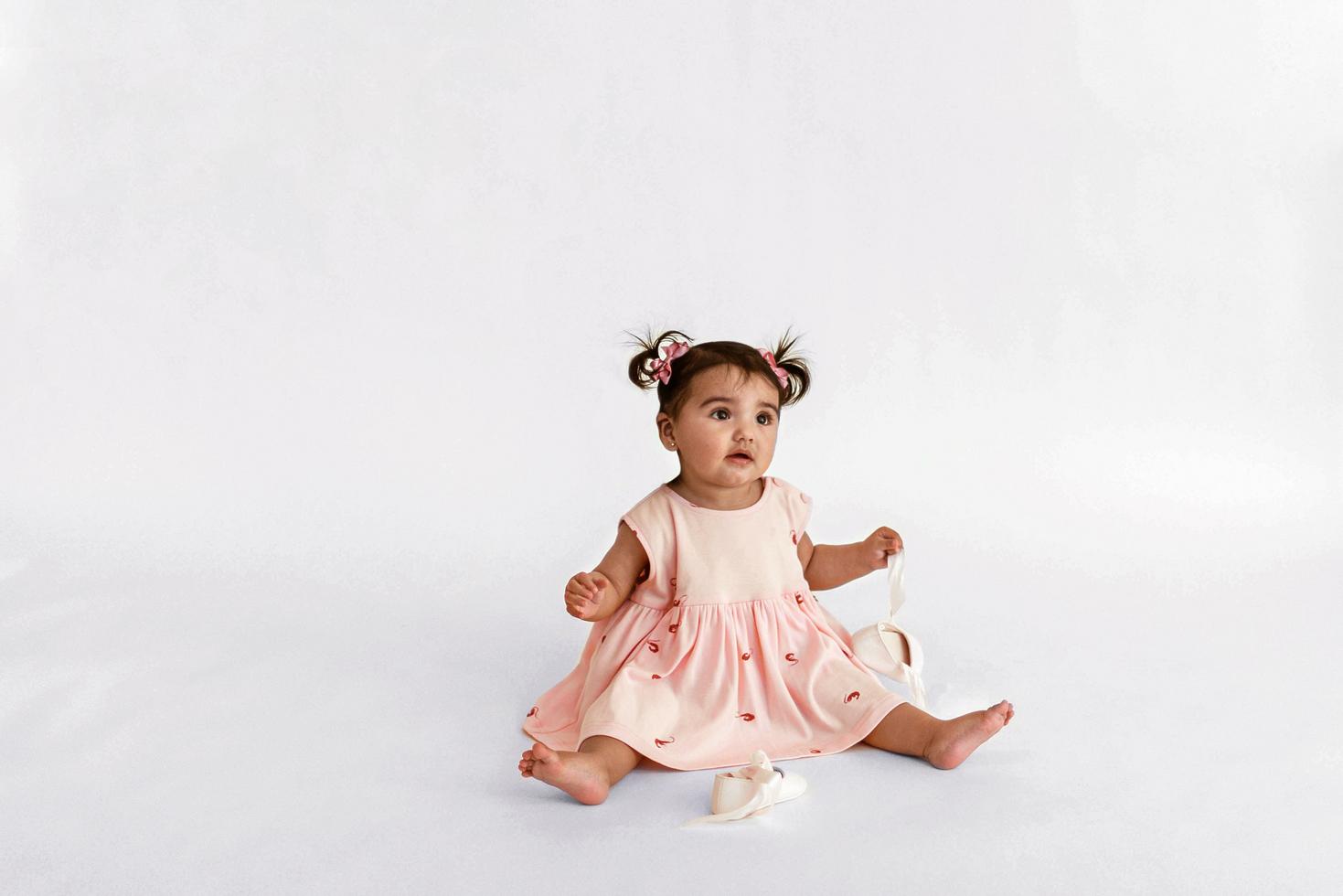 Baby Fit & Flare Dress - Pink