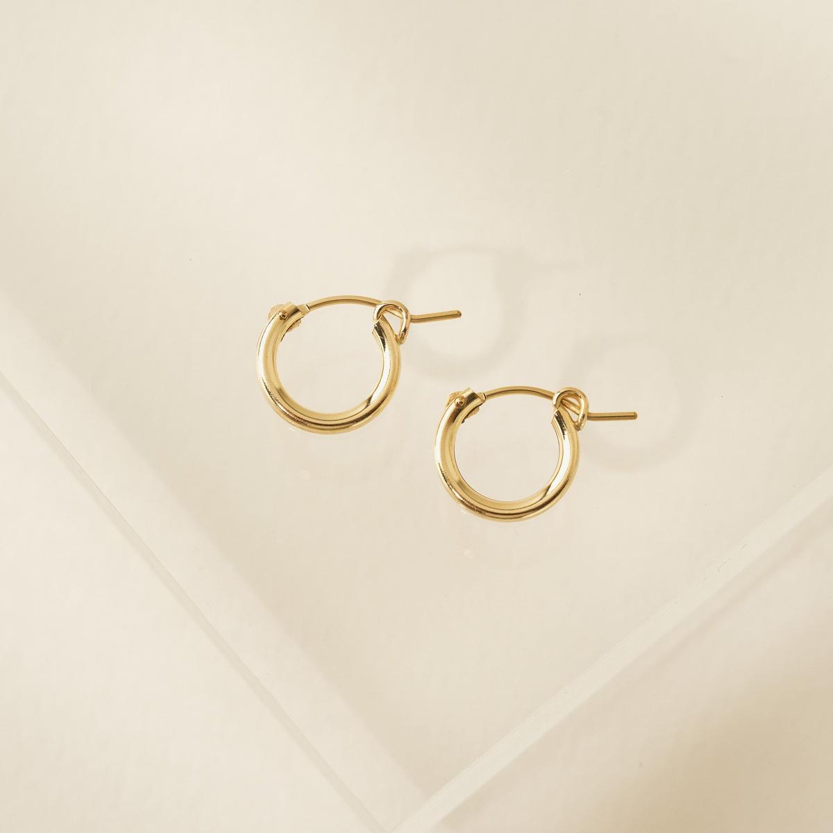 Gold-Filled Wire Hoop Earrings