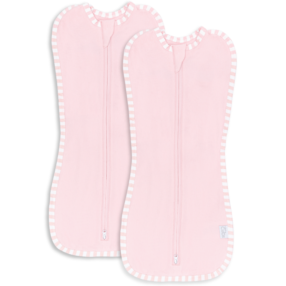 Easy Zipper Swaddle Blankets by Comfy Cubs - Pink