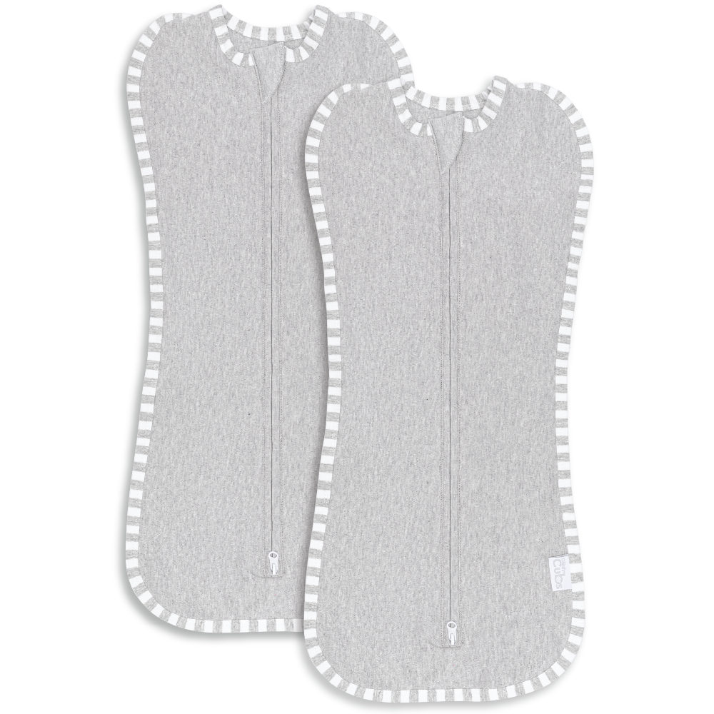 Easy Zipper Swaddle Blankets by Comfy Cubs - Grey