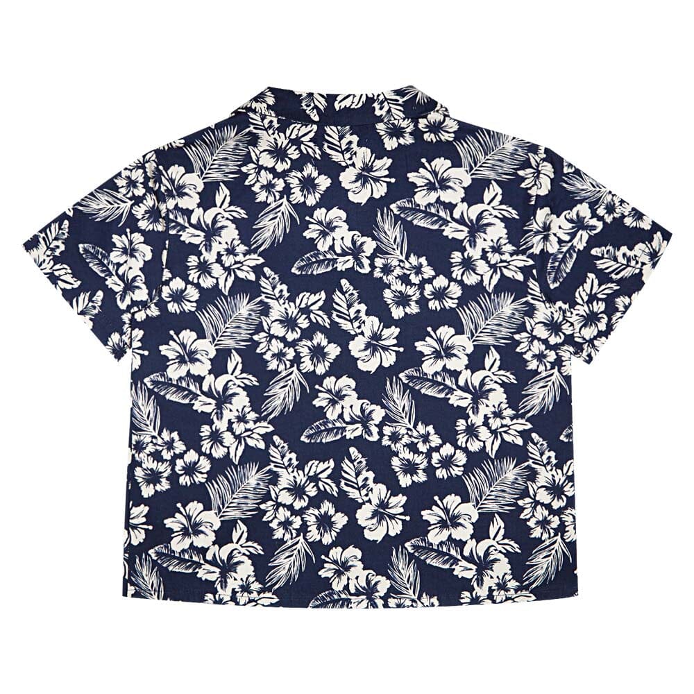 Boy Hibiscus Shirt - Hibiscus Print - FINAL SALE