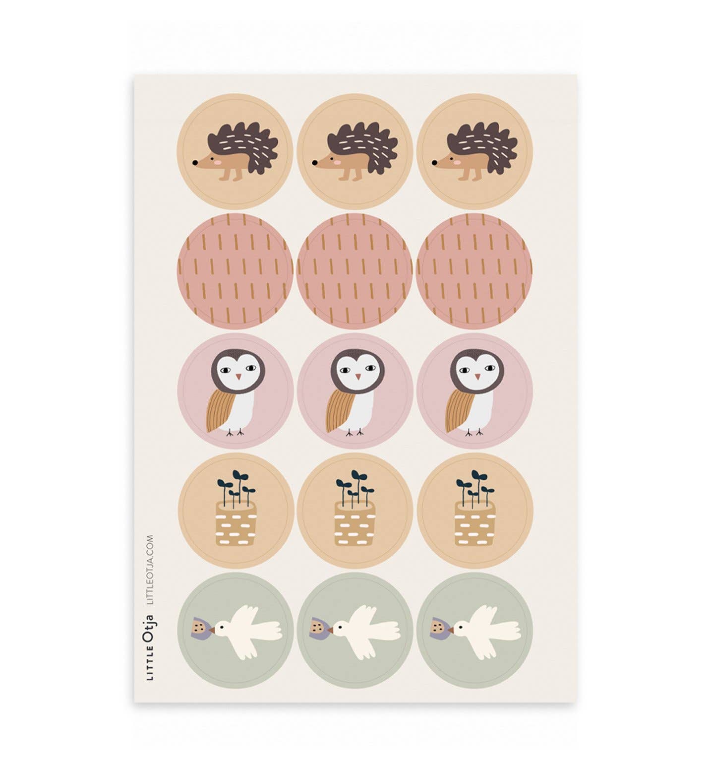 Woodland Sticker Set Decorative Stickers Little Otja   