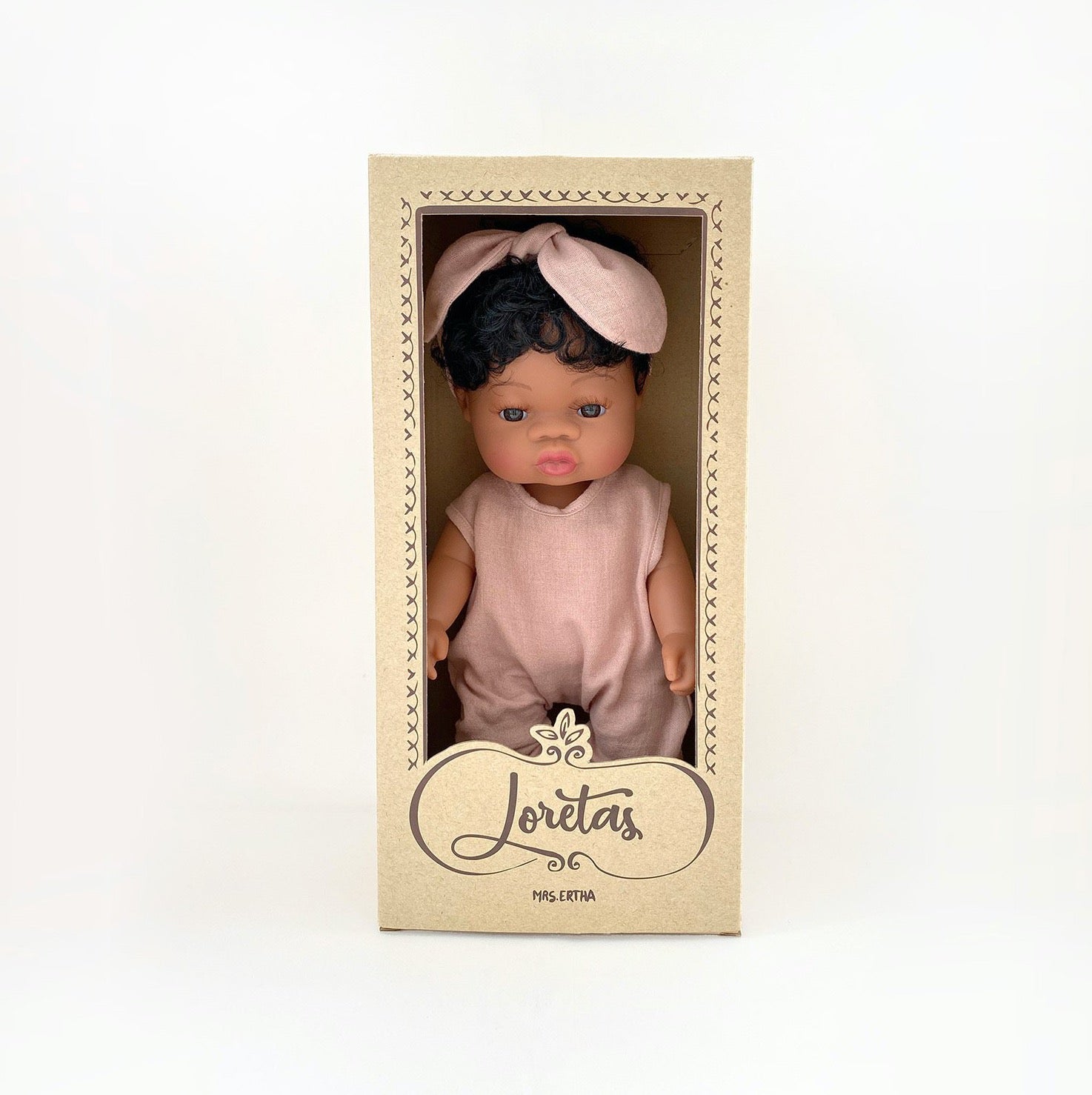 Black Baby Doll Shiny Loreta Dolls Mrs.Ertha   