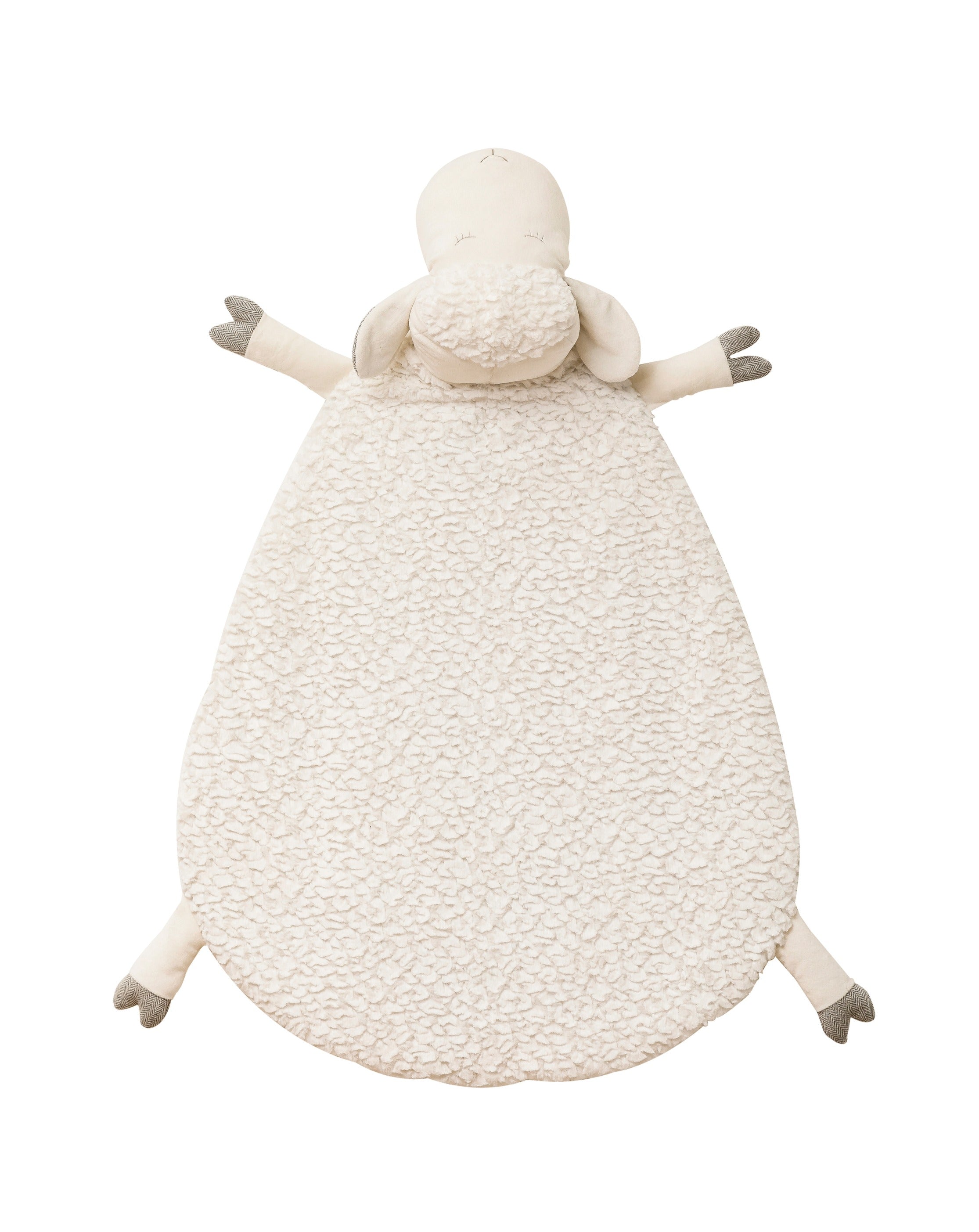 Sheep-Shaped Tummy Time Floor Mat Rugs Bloomingville Mini   