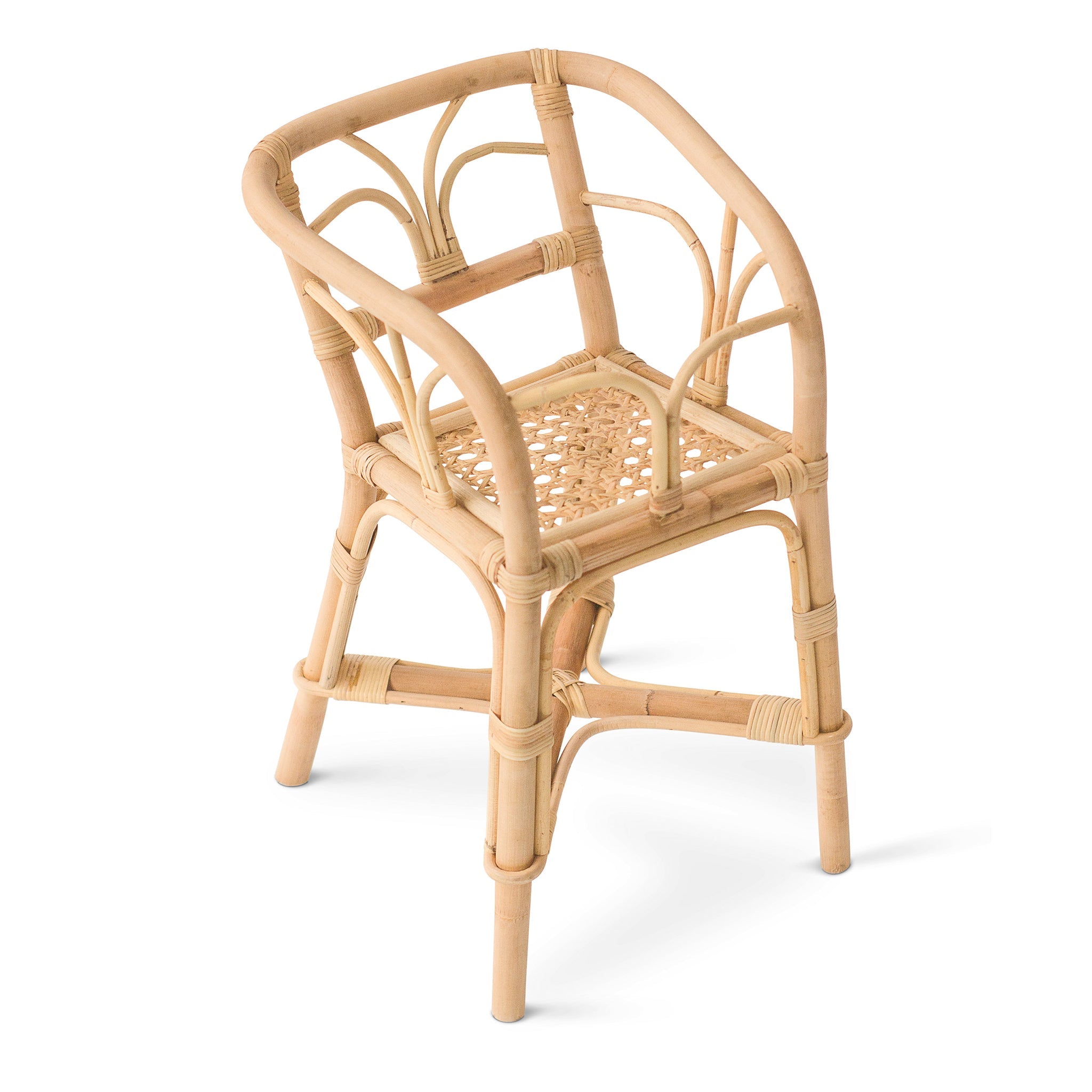 Rattan Toy Doll High Chair  Poppie Toys   