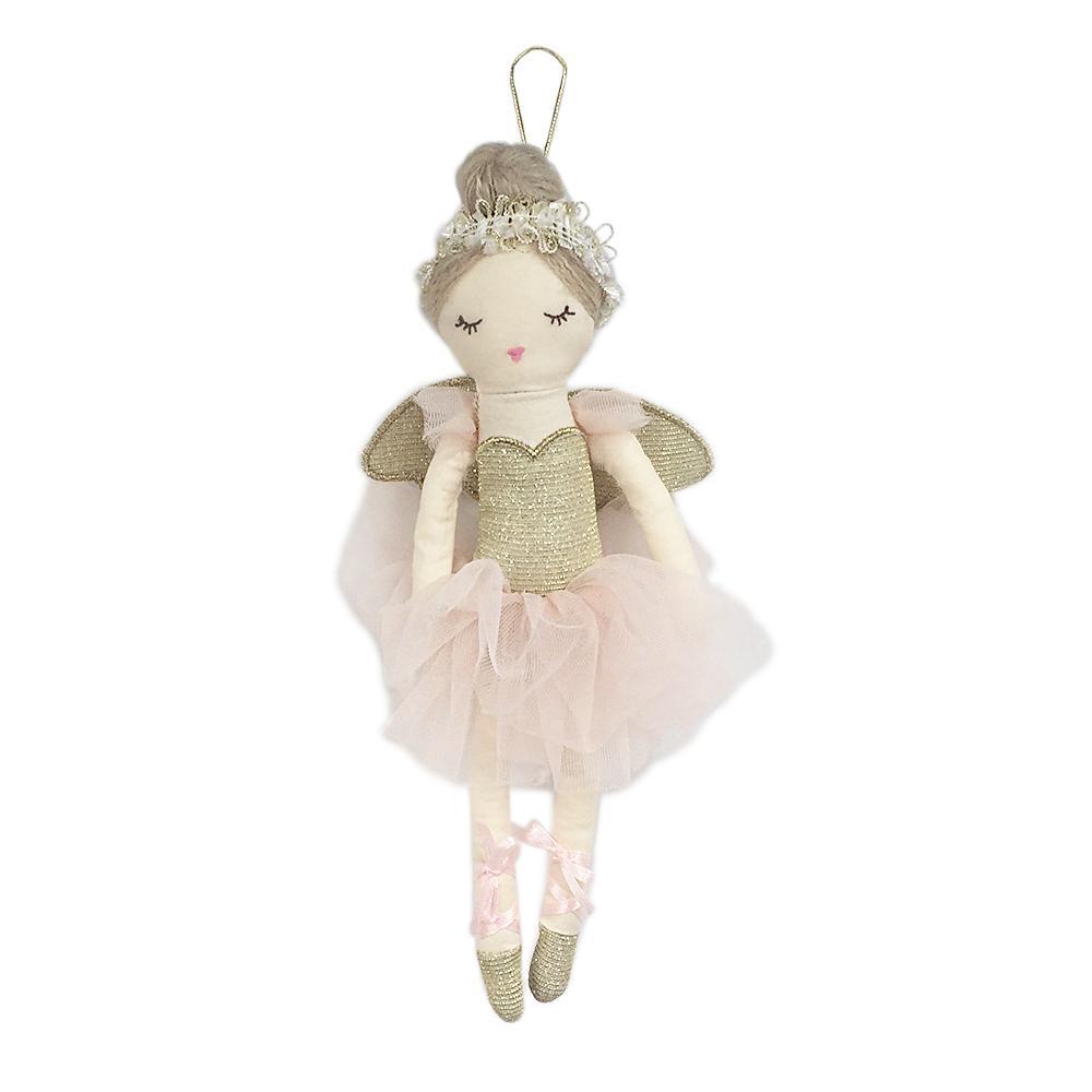 Sugar Plum Fairy Plush Doll Ornament Ornaments MON AMI   