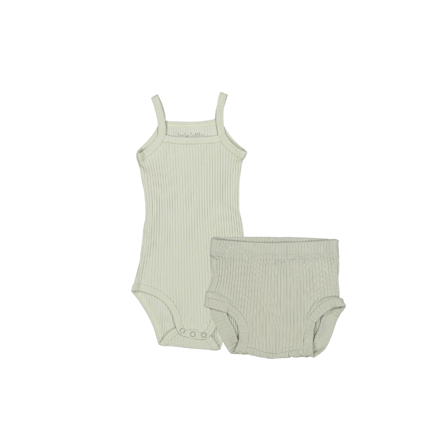 Onesie + Bloomer  Lovely Littles 6m Mist 