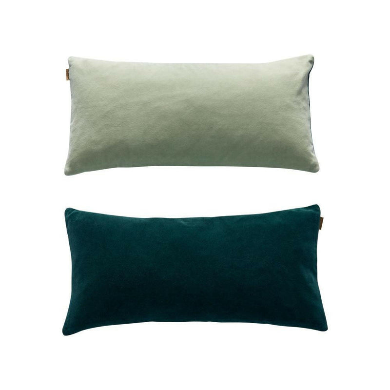 Lia Cushion - Dark Green / Pale Green