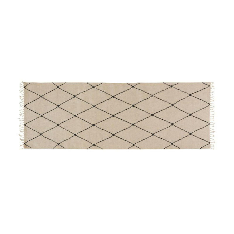 Mino Rug - Runner - Offwhite / Black