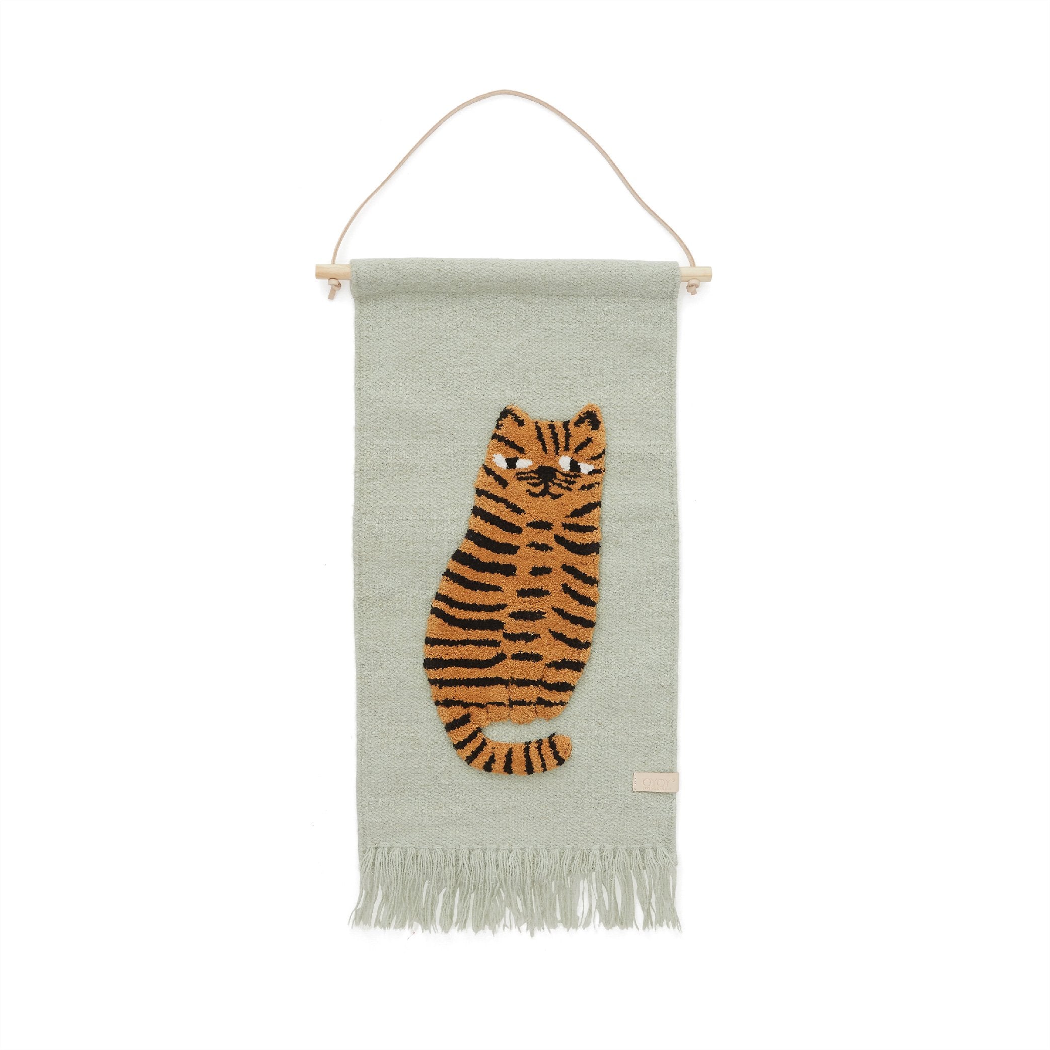 Tiger Wallhanger - Green Rugs OYOY   