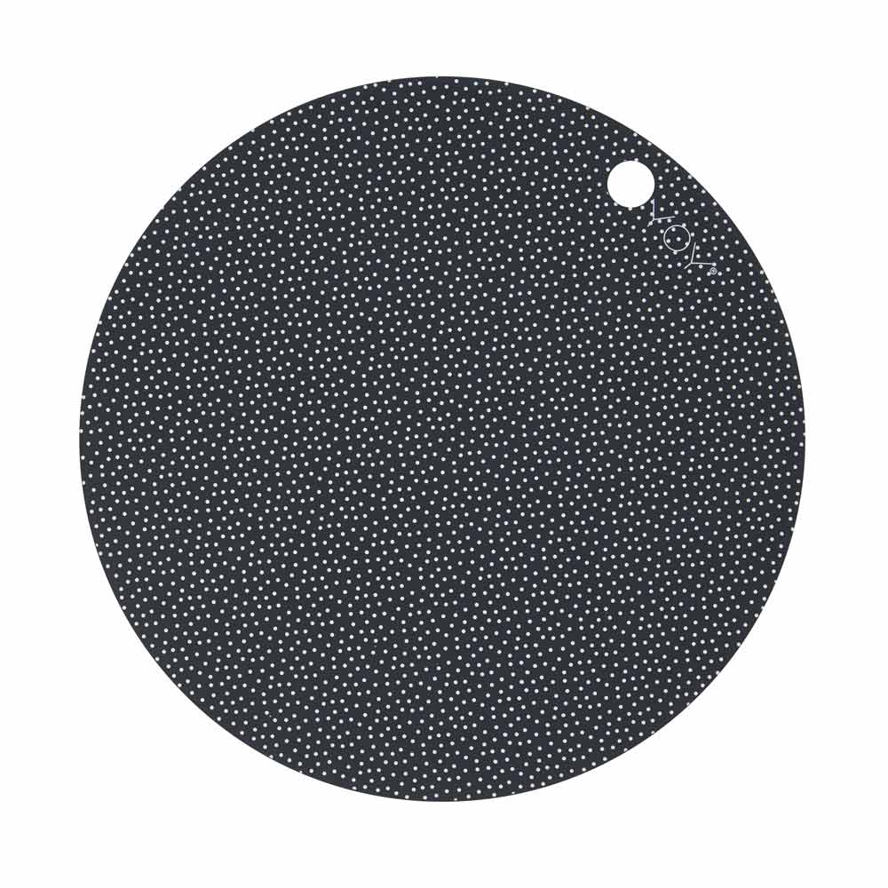 Placemat Dot - 2 Pcs/Pack - Dark Grey Feeding OYOY   