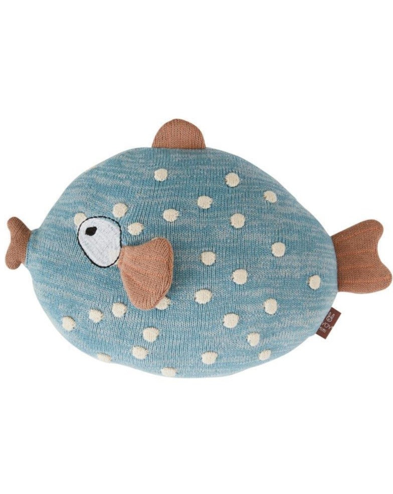 Little Finn Cushion - Blue Stuffies OYOY   