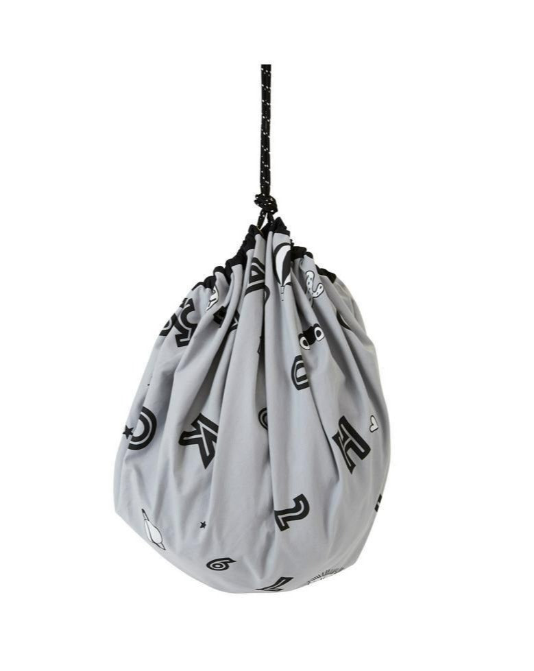 Alphabet Playsack - Grey Toy Storage OYOY   